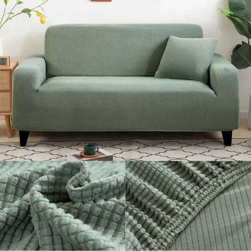 funda sofa verde agua