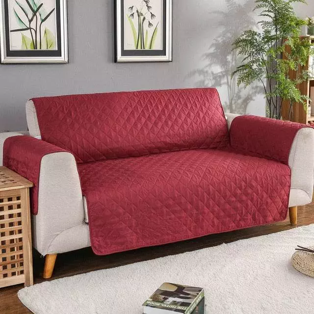 sevi's Funda Sofa 3 Plazas 170cm Universal Impermeable con Brazos,  Protector para Sofás, Color Beige